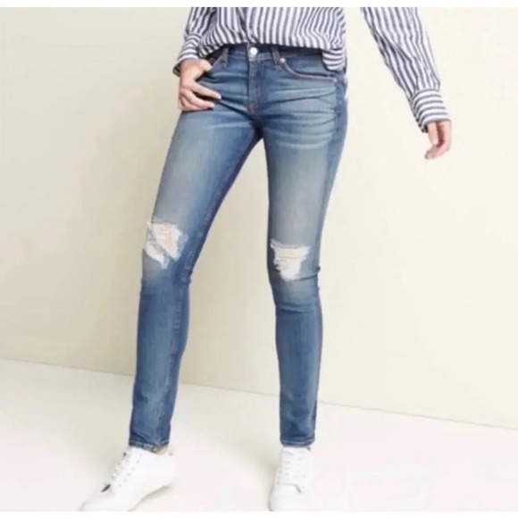 Rag & Bone Distressed Skinny Jeans - Picture 1 of 7